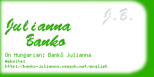 julianna banko business card
