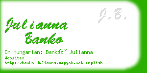 julianna banko business card